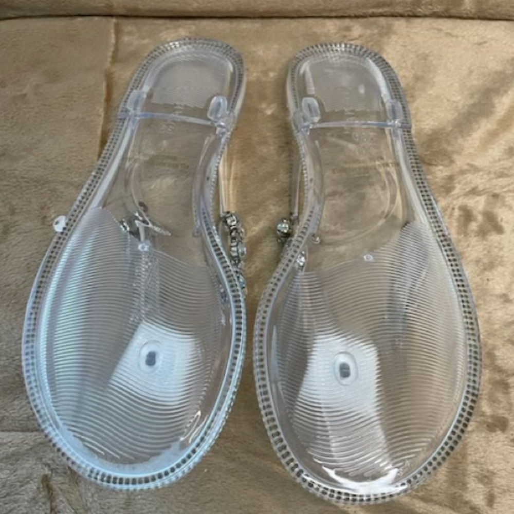 Liliana clear with silver studs sandals - Picture 3 of 3